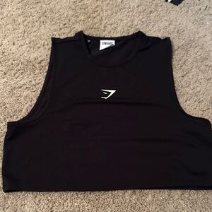 Gymshark Black Sleeveless Crop Top